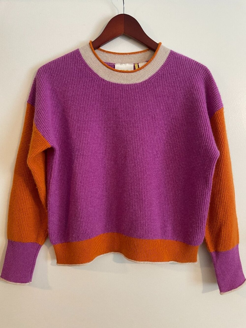 Maeve Anthropologie Colorblocked Cashmere sweater small